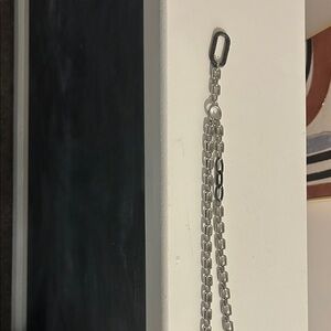 Chico's Polished Silver-Link Long Necklace